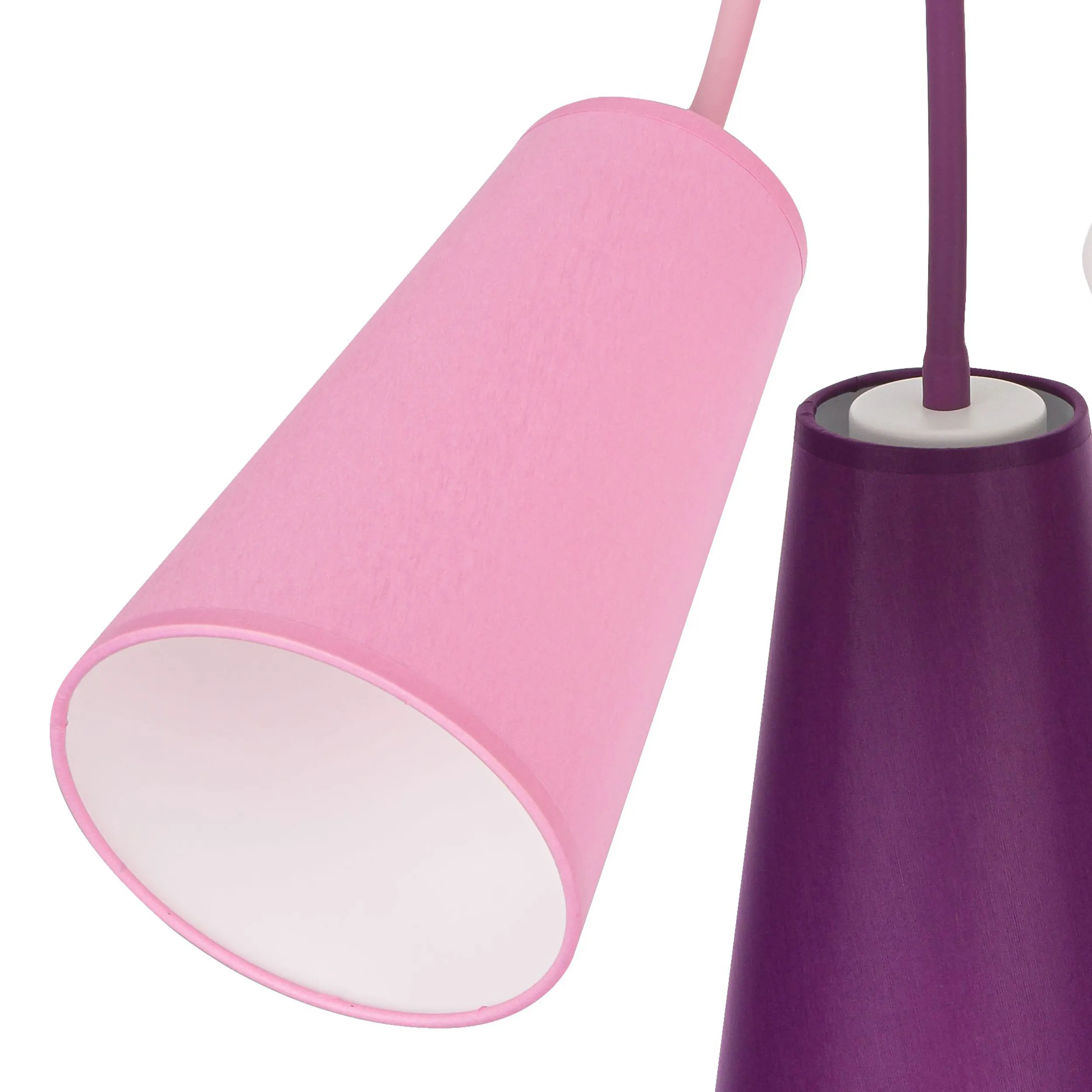 Lampa sufitowa WIRE KIDS wielokolorowa biała różowa fioletowa 70x50cm - TK_1711