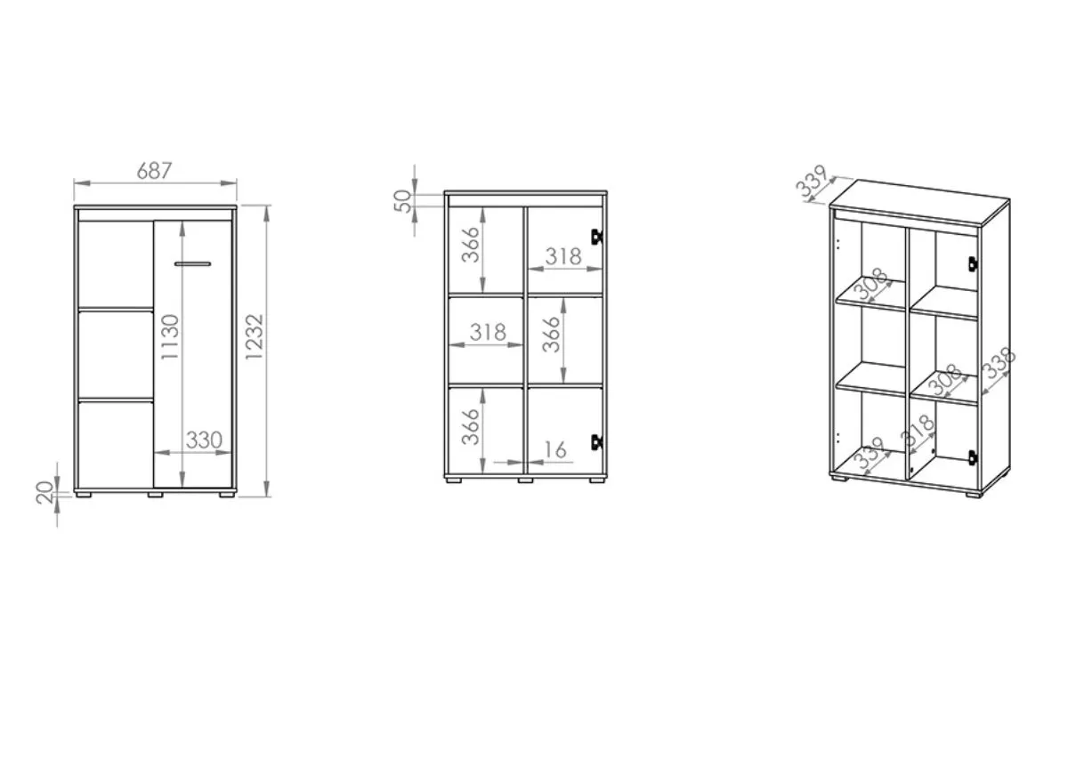 30522-regal-avo-08-niski-sonoma-jasna-ml-meble Regał zamknięty niski AVO 08 sonoma jasna - 1AVO08-001
