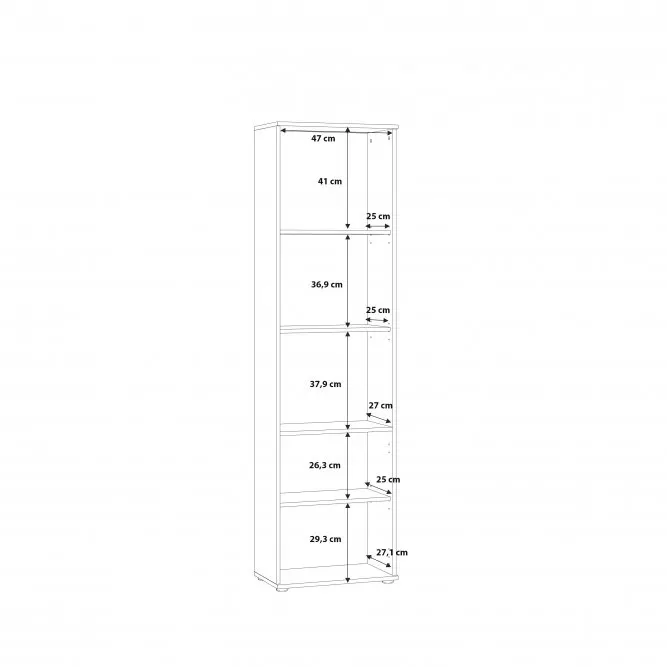 Regał NIKO Dąb Artisan NIKR70-D78 FORTE - NIKR70-D78