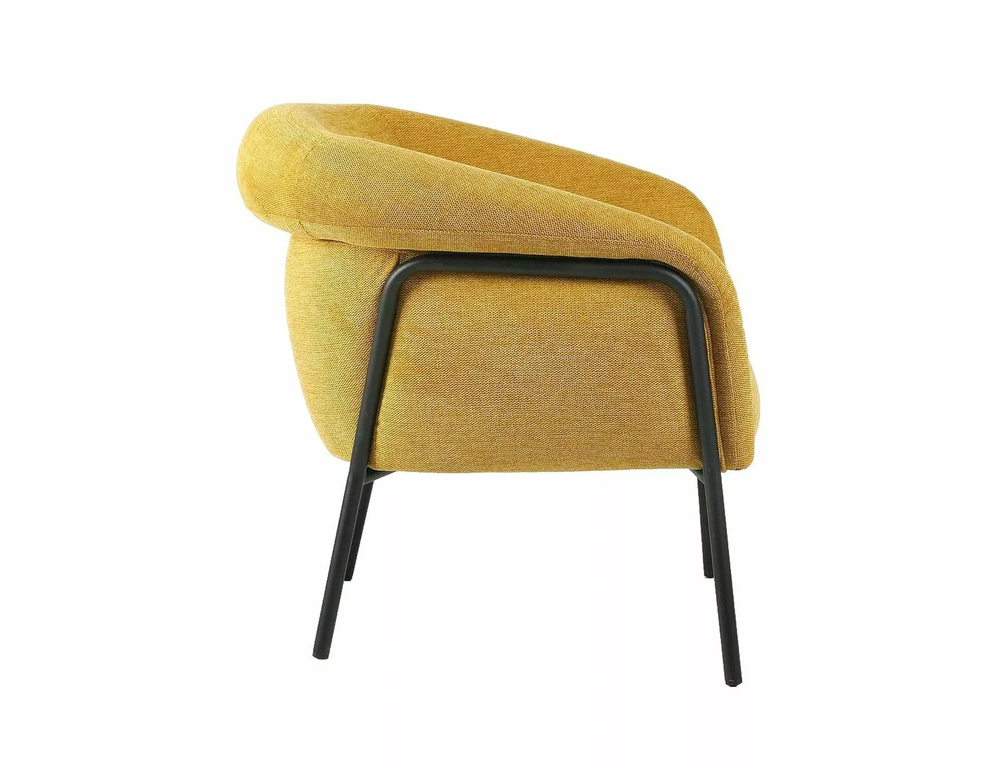 Fotel CLOVER BREGO 68 curry czarny stelaż Signal
