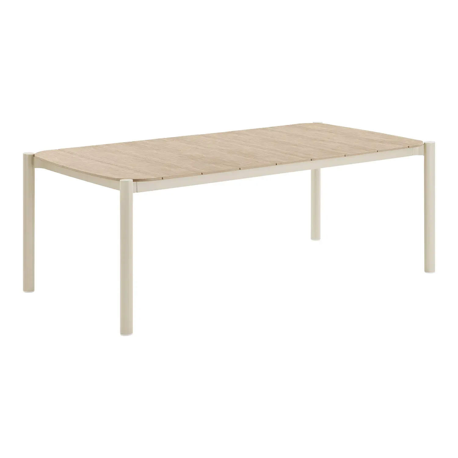 Stół ogrodowy ABELA 100x200cm naturalny piaskowe nogi