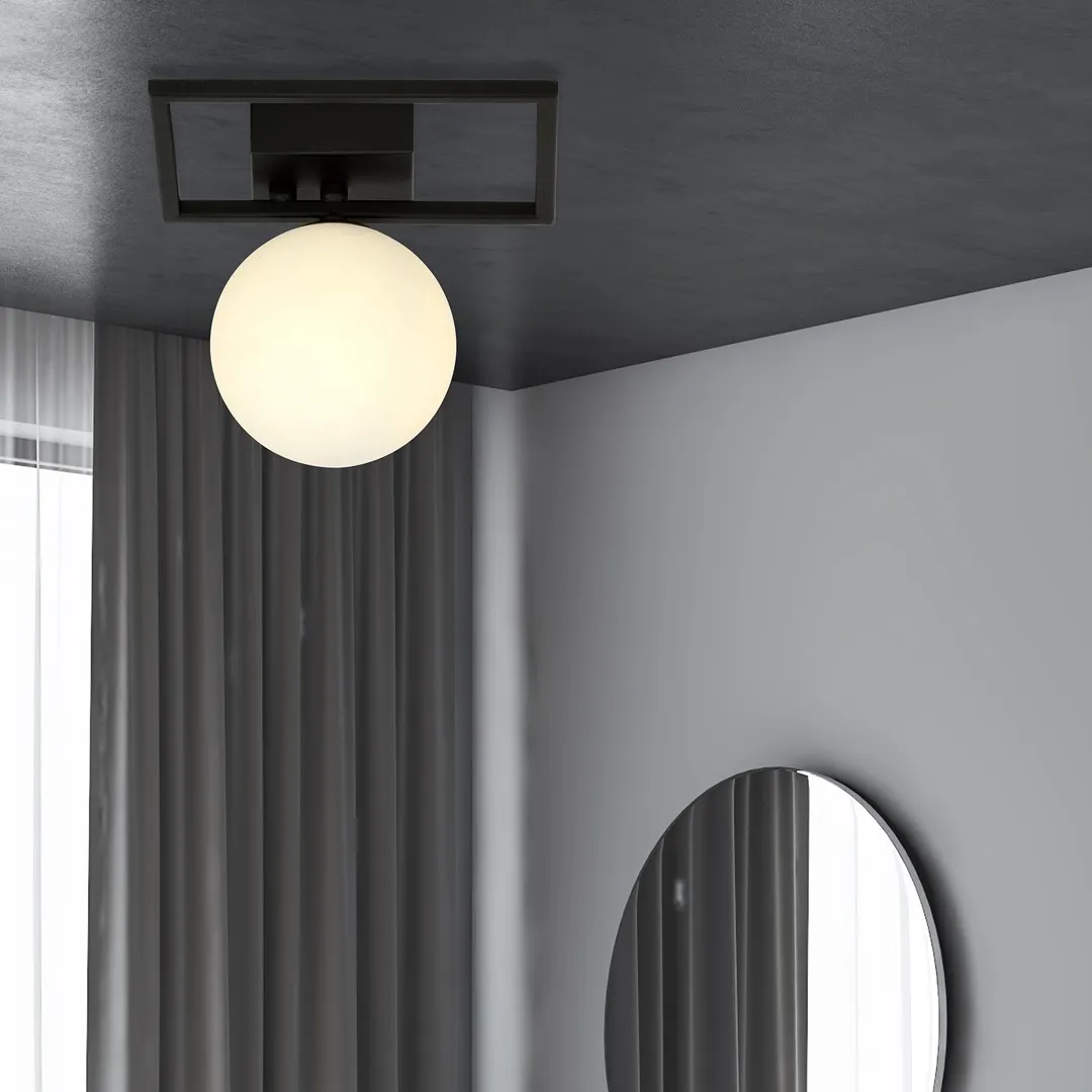 Lampa sufitowa IMAGO 1E czarny biały — zdjęcie 4