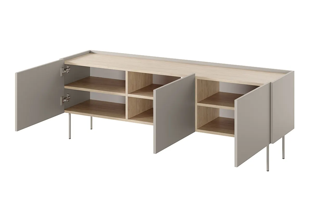 Szafka RTV DESIN 170 3D - kremowa - dąb nagano - B_149089