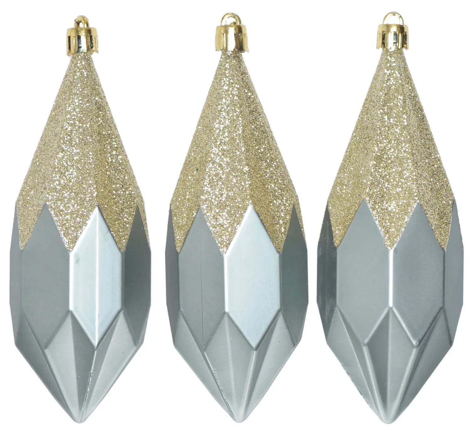 Komplet 3 bombek podłużnych 3524 zielone Komplet 3 bombek podłużnych 3524 zielone