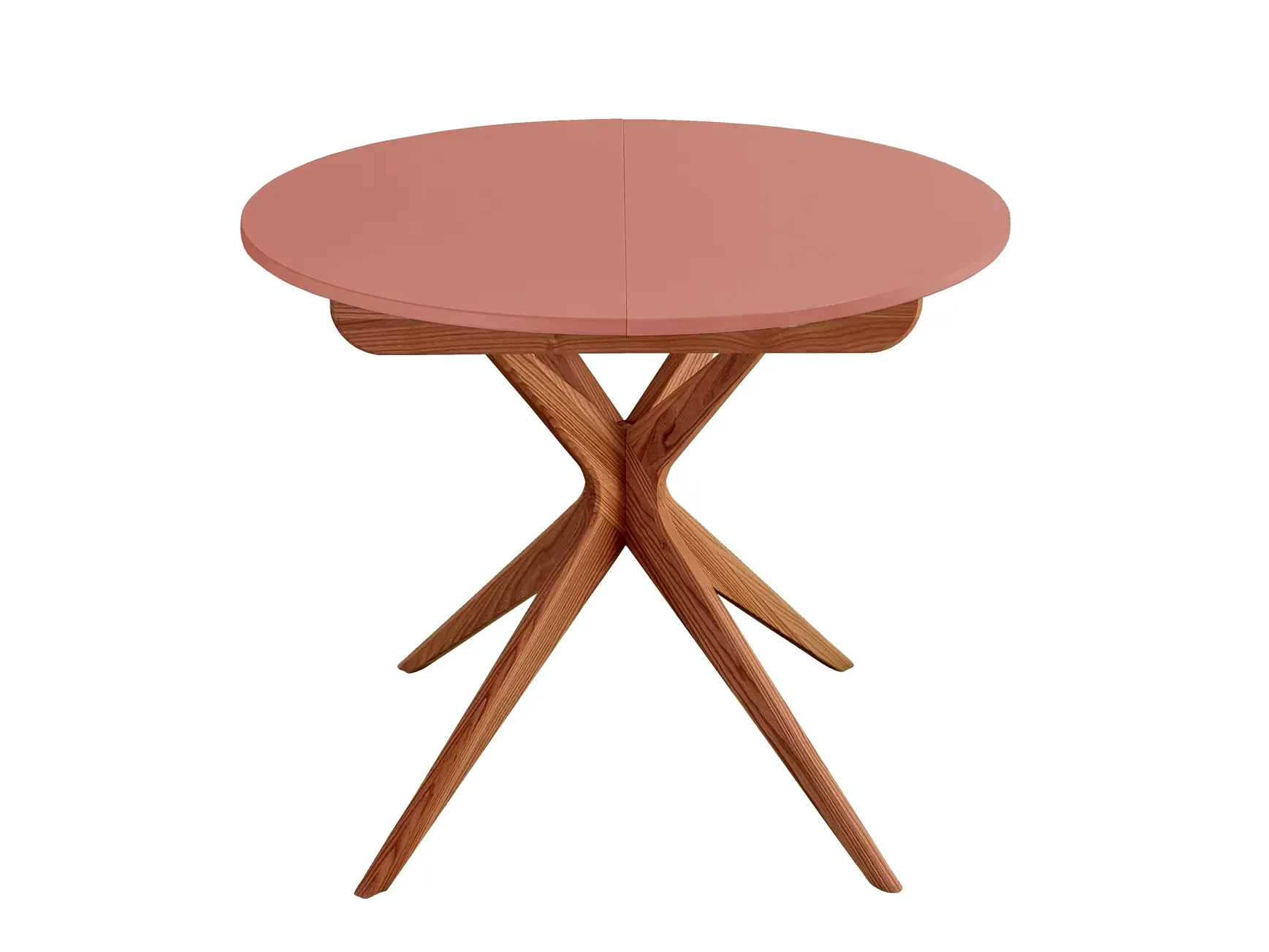 Rozsuwany okrągły stół JUBI 90cm dąb koralowy - NRGBTJ_OAK_16E