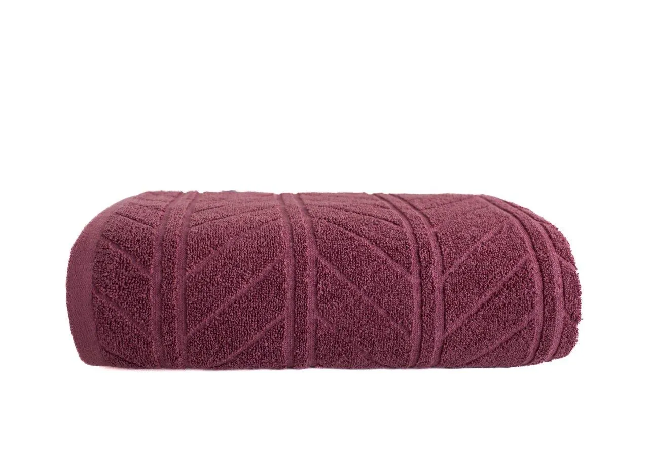 Ręcznik frotte RELIEF 70x140 gramatura 500 różowy Ręcznik kąpielowy, Ręcznik