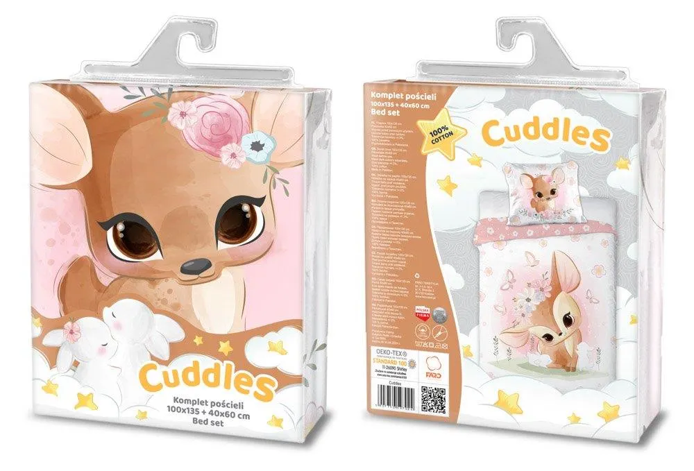 POŚCIEL KPL.PRZYTULAKI/CUDDLES 003 SARENKA 100X135+40X60 BAW. - FARO_24706