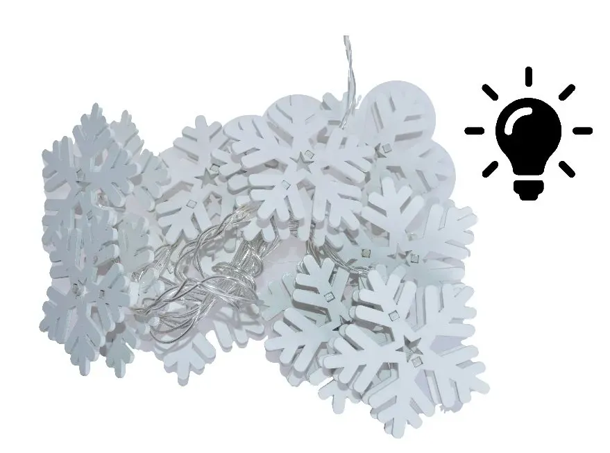 Łańcuch choinkowy LEDOWY drewniany 4861 Łańcuch choinkowy LEDOWY drewniany 4861