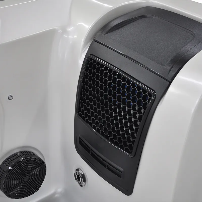 Jacuzzi ogrodowe 2-os. z hydromasażem SPA-749 200x135 cm biały/antracyt - HS_SPA749-3282