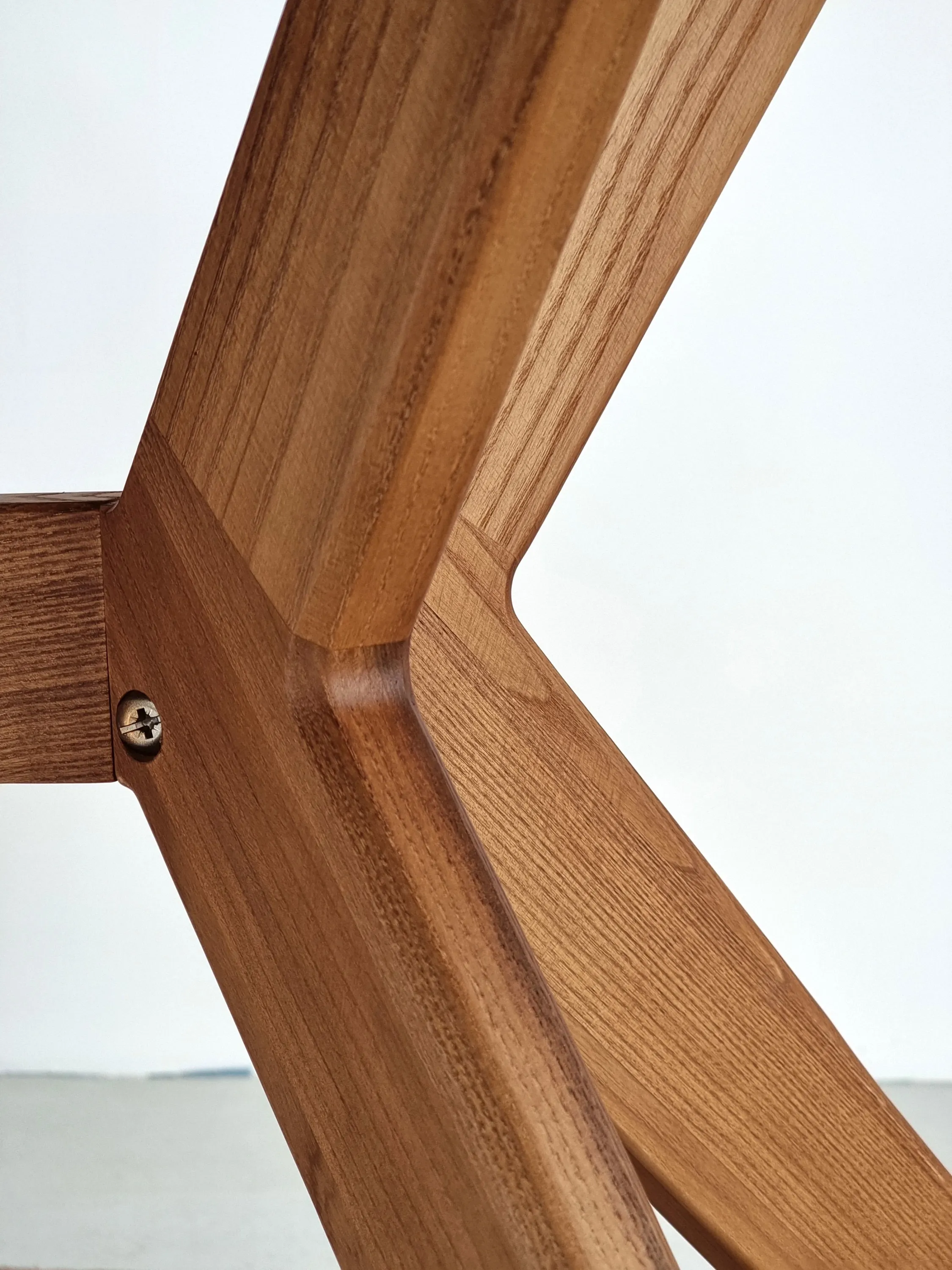 Owalny stół rozkładany BIJU 90x170-220cm beżowy dąb — zdjęcie 7