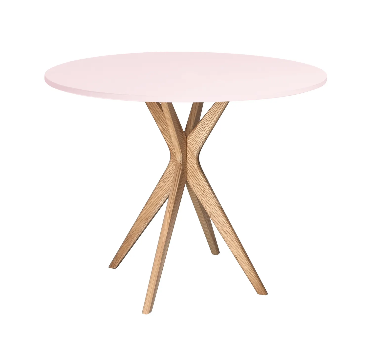 Stół okrągły JUBI 80cm naturalny różowy Stolik kawowy, Meble, Tabela, Stół do jadalni