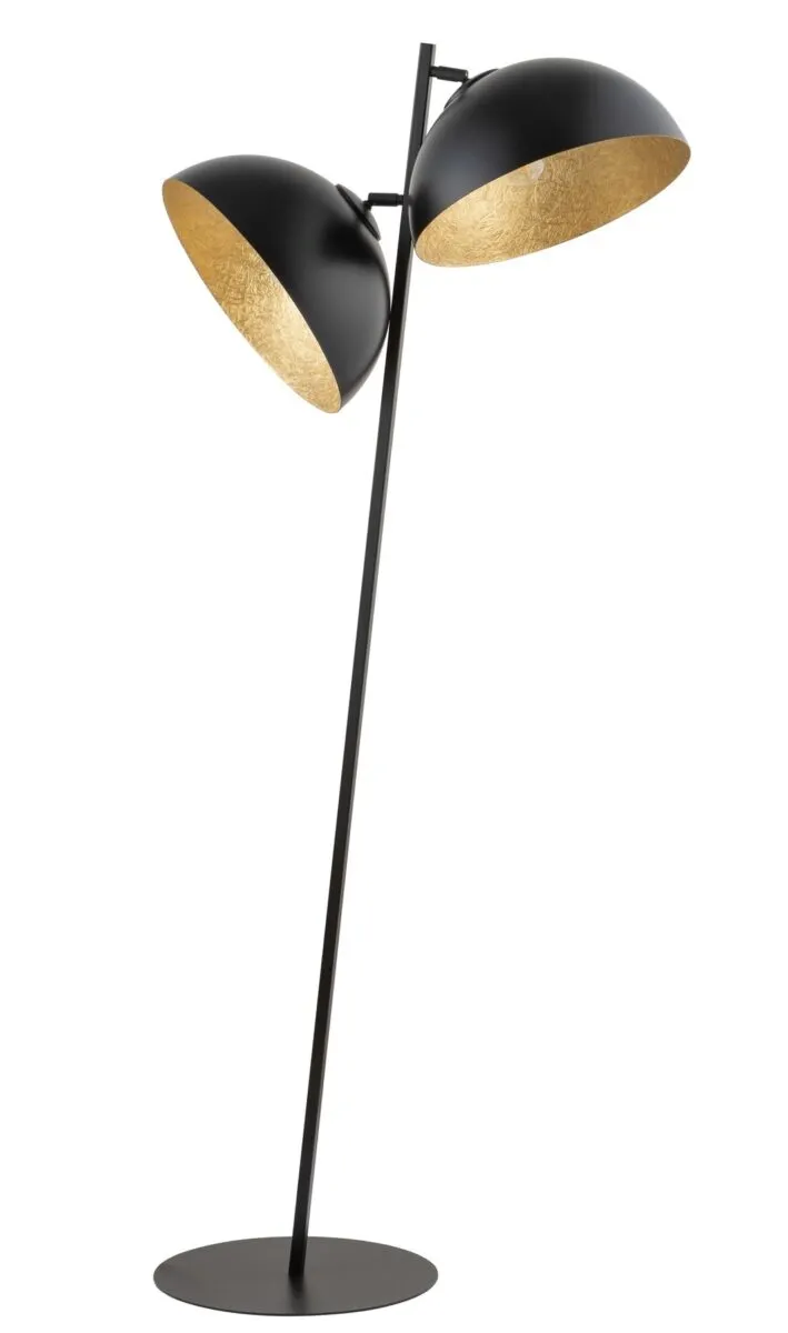 Lampa podłogowa SFERA czarno-złota