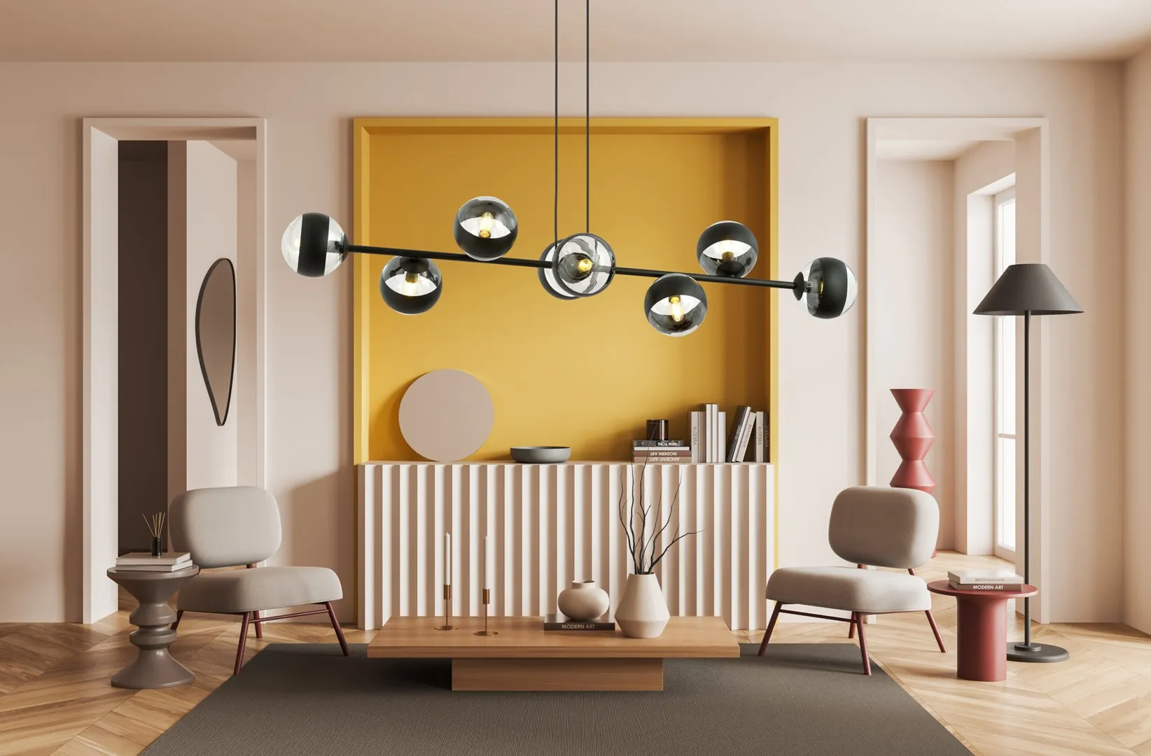 Lampa wisząca ROSSI Biały 1229/8 - 1229/8