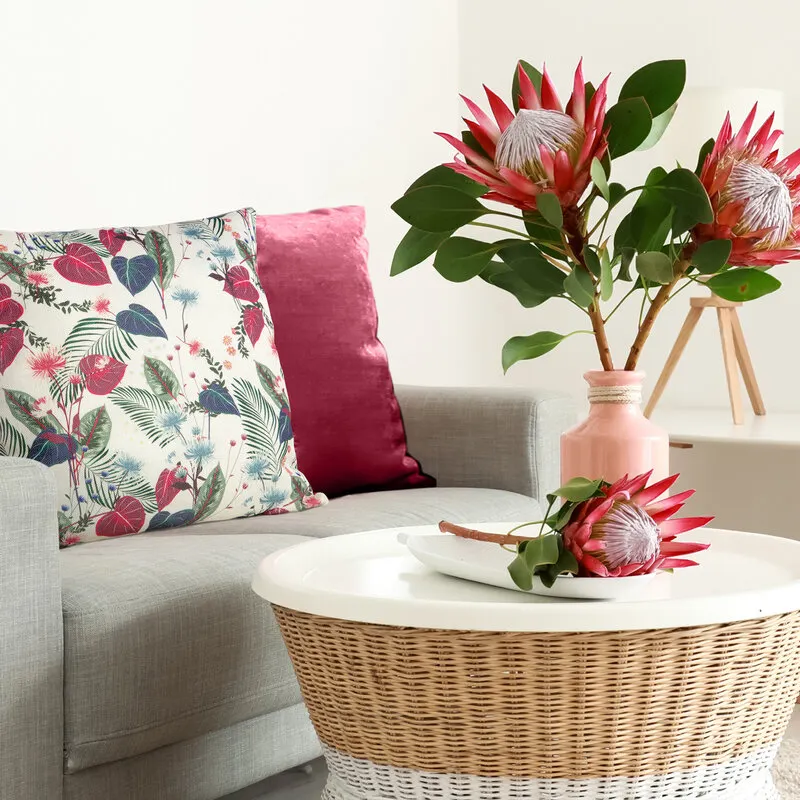 POSZEWKA FLORE 13 45X45 CM BIAŁY - EU_415501