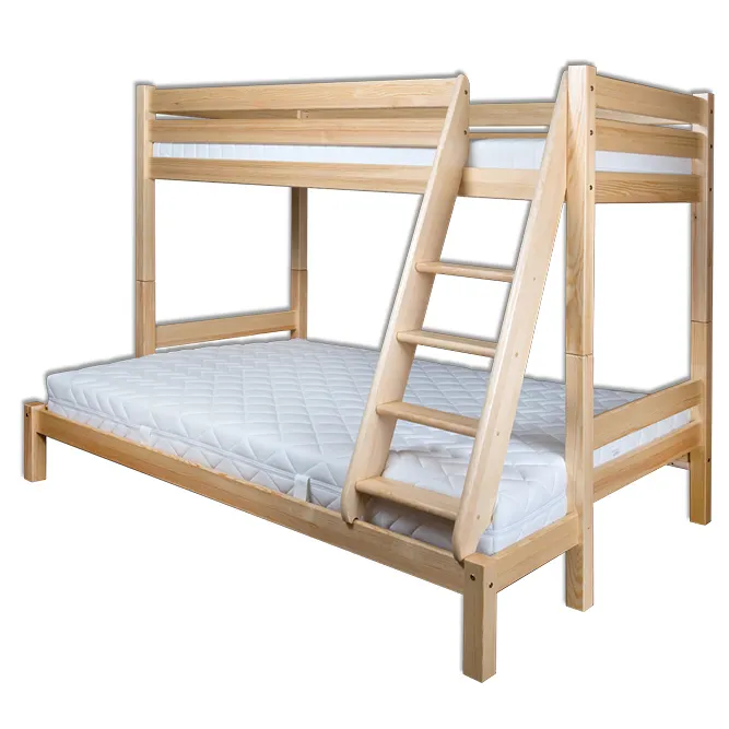 LK155 łóżko S90/140 W165 D200 sosna naturalny DREWMAX — zdjęcie 2