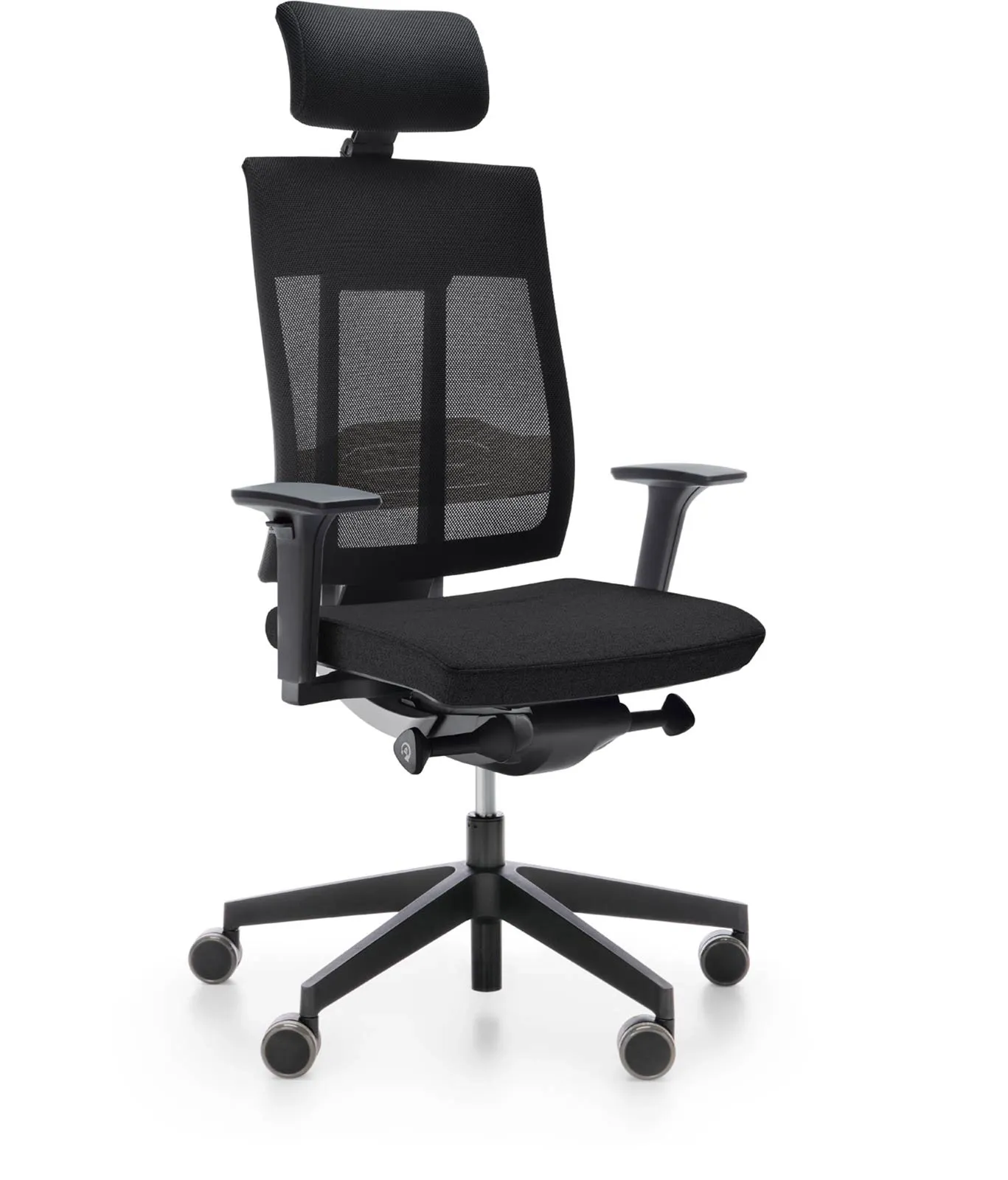 Fotel obrotowy Xenon Net Regulacja oparcia, zagłówka i podłokietników, Czarny Fotel obrotowy Xenon Net Regulacja oparcia, zagłówka i podłokietników, Czarny