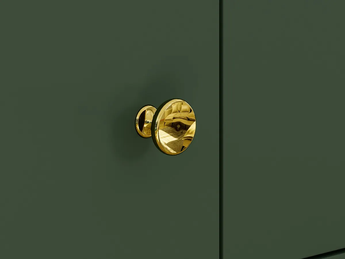 Komoda 1-drzwiowa z 3 szufladami FOREST 04 labrador, złoty - 1FORE04-001