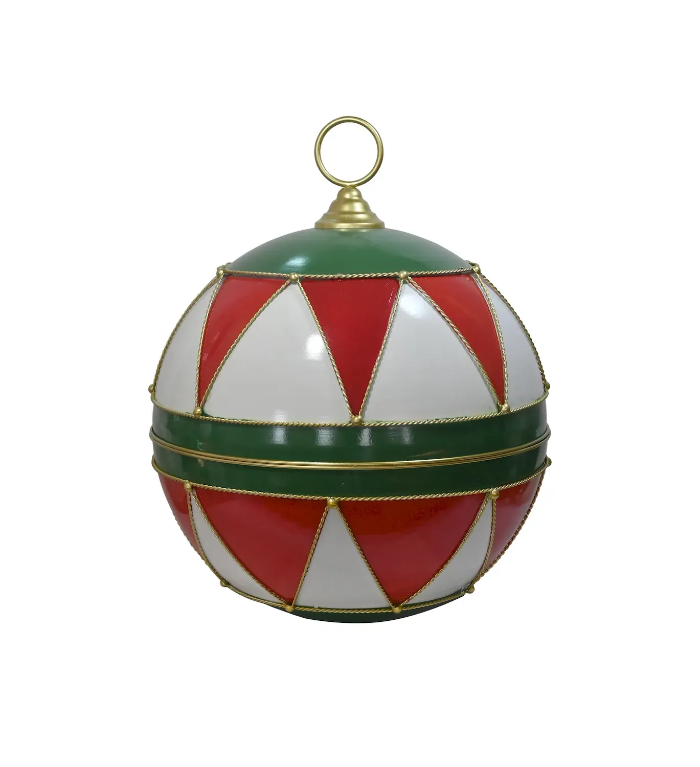 Dzwonek metalowy MAXI 1645 czerwono-biały Dzwonek metalowy MAXI 1645 czerwono-biały