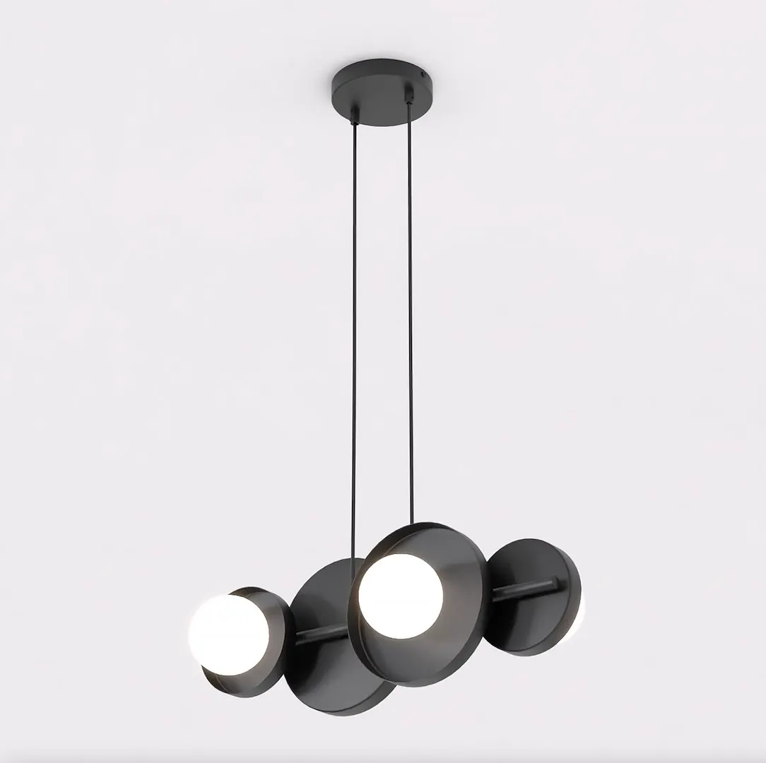 Lampa wisząca metalowa MODEL 4 czarna — zdjęcie 2