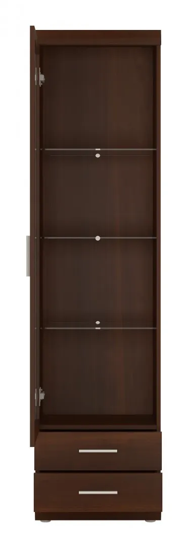 Witryna 1-drzwiowa z 2 szufladami IMPERIAL TYP 01 Orzech - 6001011000100