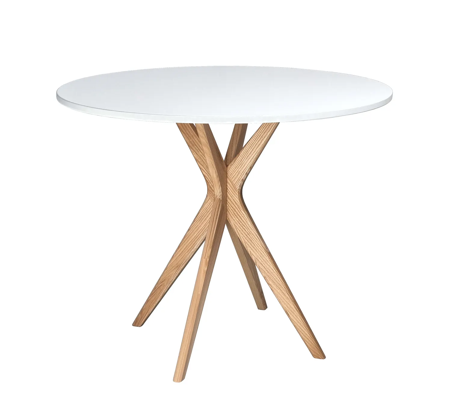 Stół okrągły JUBI 80cm naturalny biały Stolik kawowy, Meble, Tabela, Stół do jadalni