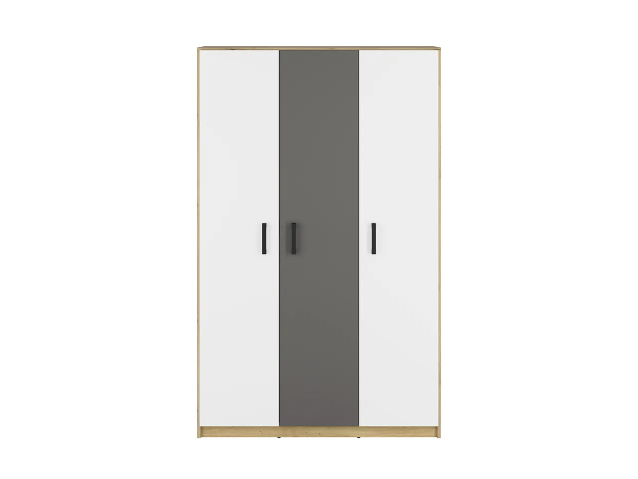 Szafa 3-drzwiowa FINI 02 biały, antracyt, dąb artisan - 1FINI02-001