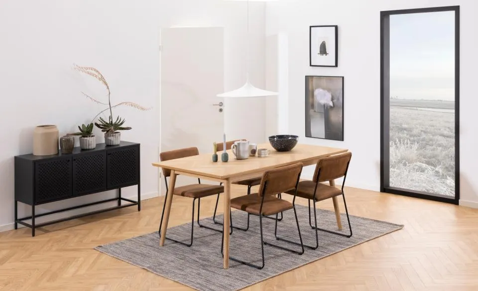 Komoda 3-drzwiowa ROMA 125x40x75 Czarny — zdjęcie 12