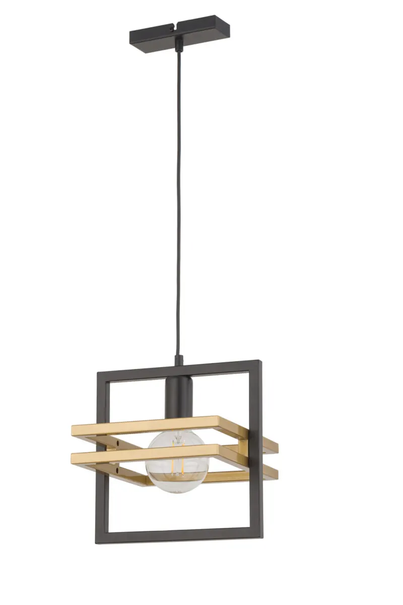 Lampa wisząca MERCI 1 czarno-złota