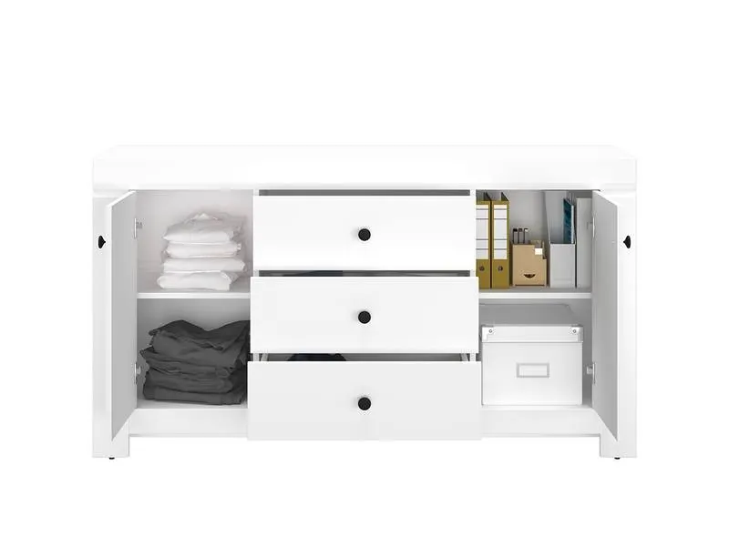 Komoda szeroka LAHTI 09 biała ML Meble - 1LAHT09-001