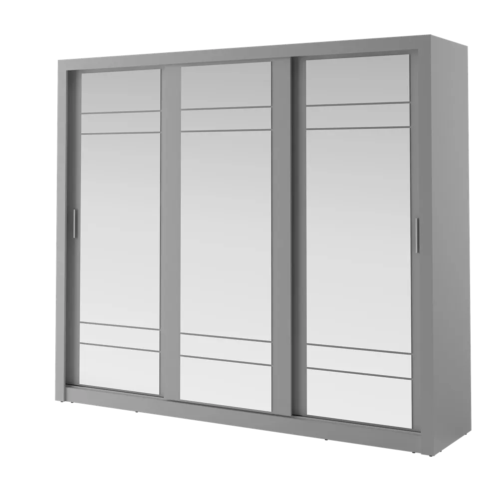 Szafa 3-drzwiowa ARTI AR-02 250cm szara