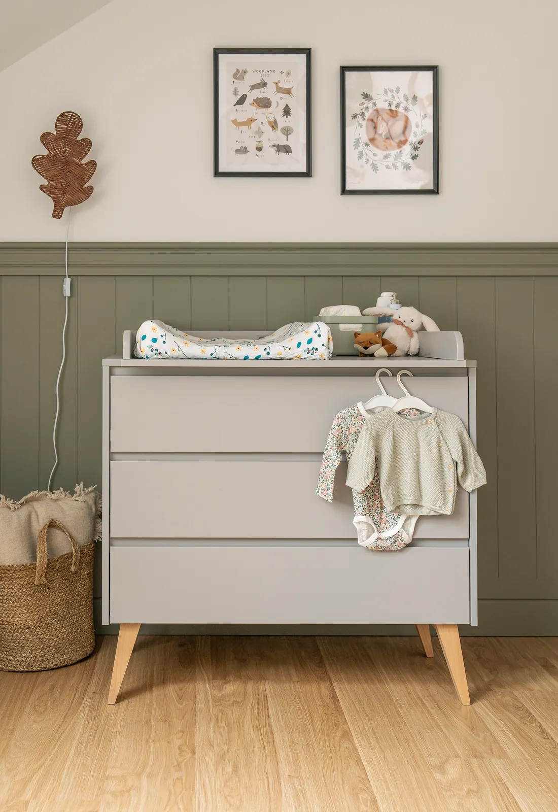 Komoda z szufladami SWING 100 cm szara - PIN_034-023-197