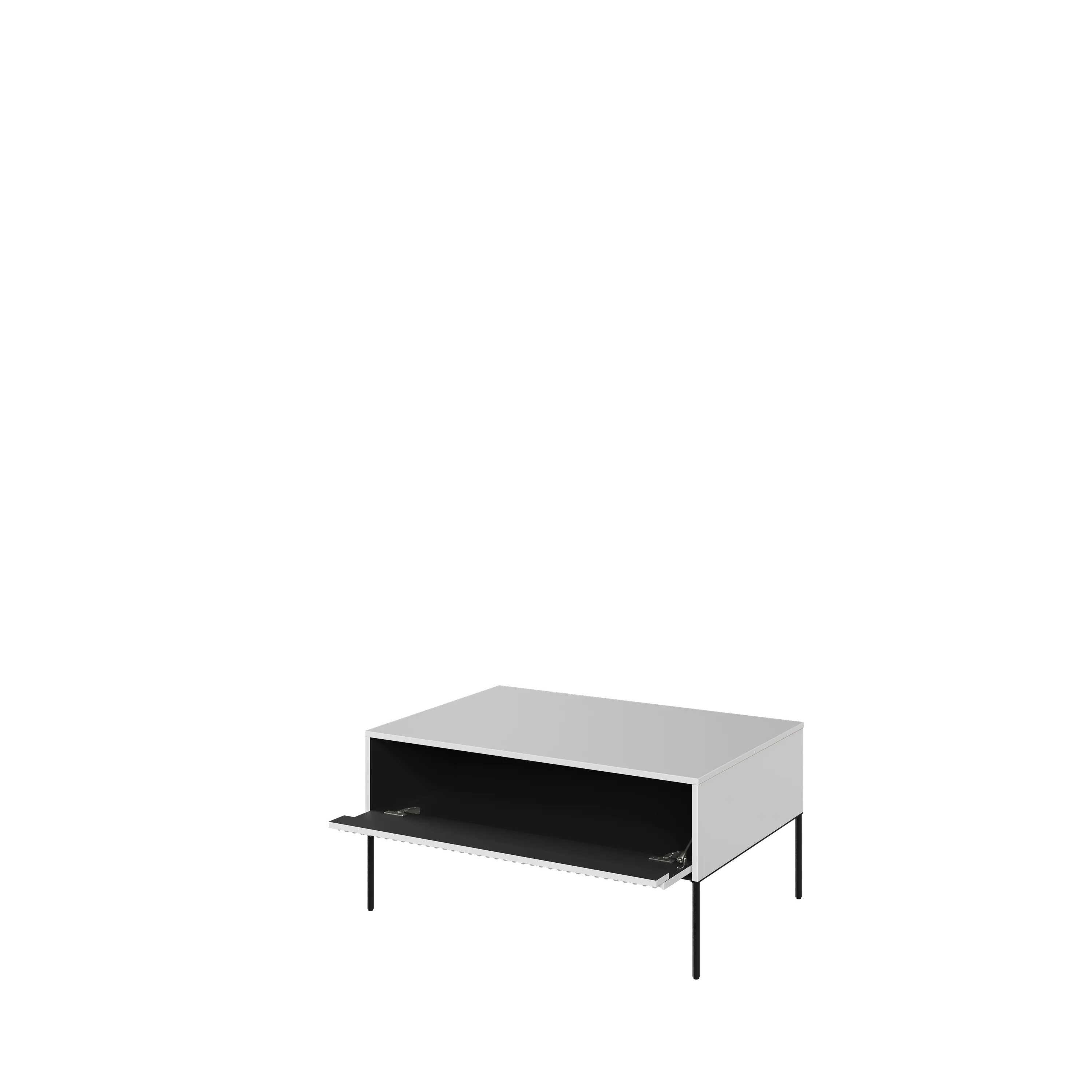 Stolik kawowy TREND TR-09 biały/czarny - TR9BIC-V2