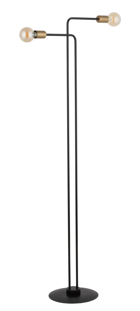 Lampa podłogowa GINO czarno-złota