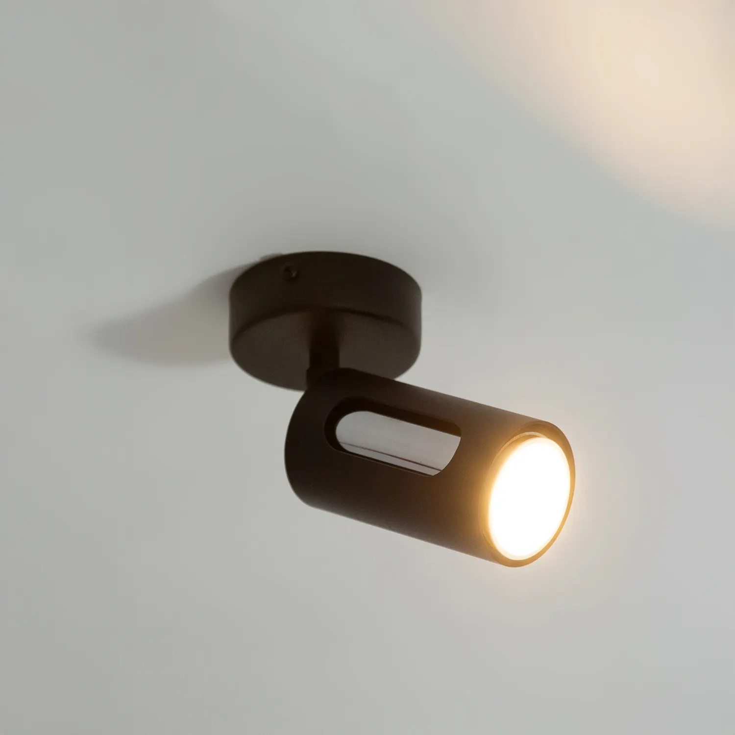 Kinkiet stalowy FLOW 1 czarny srebrny - SI_41208