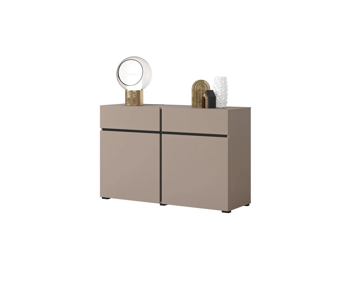 Komoda 2-drzwiowa z szufladami CROSS 120 cm congo - 24CWMY45