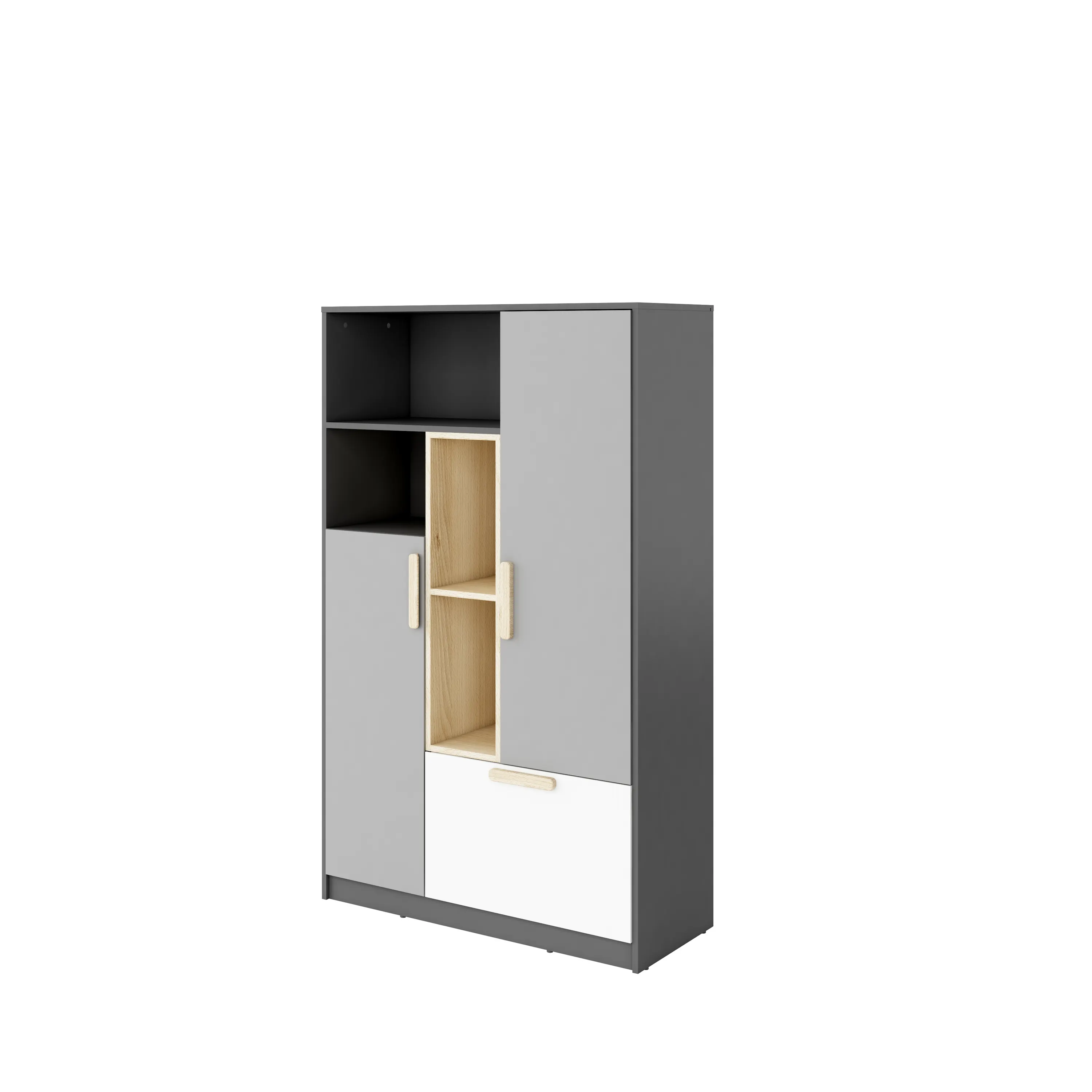 Szafka Pok PO-05 grafit/buk ibsen/szary jasny