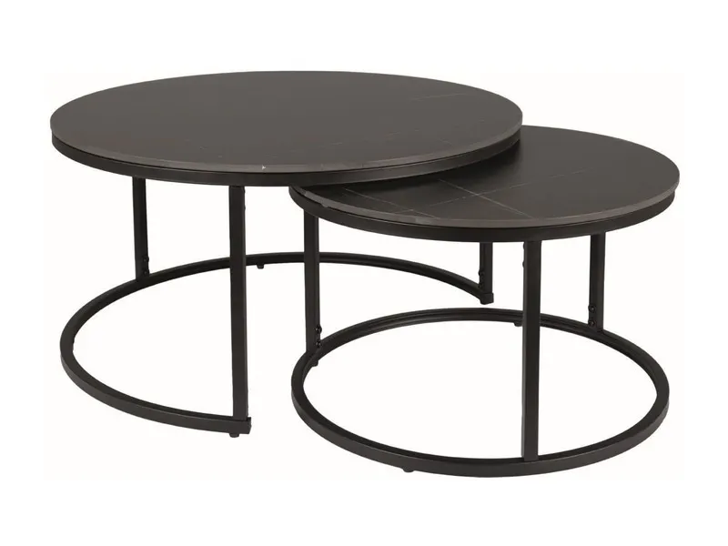 ŁAWA FERRANTE D CZARNY MAT FI80 FI60/ CZARNY MAT ZESTAW