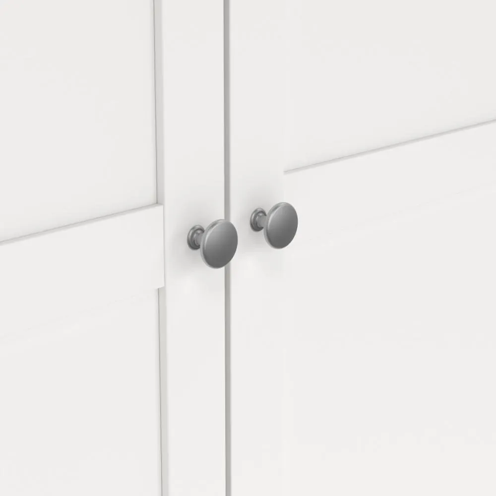 Szafa 2-drzwiowa BILLUND 99 cm biała - TV_680544949