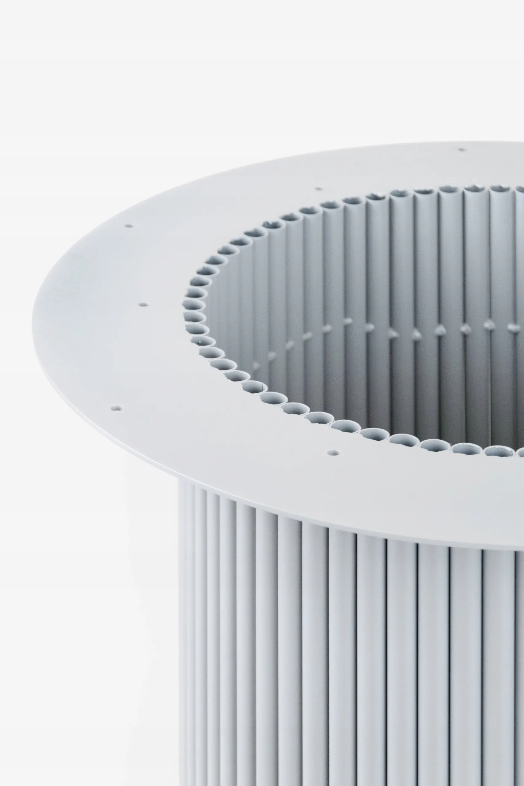 Noga do stołu metalowa TARRAGONA stelaż pod blat szary - LD_TZ000575