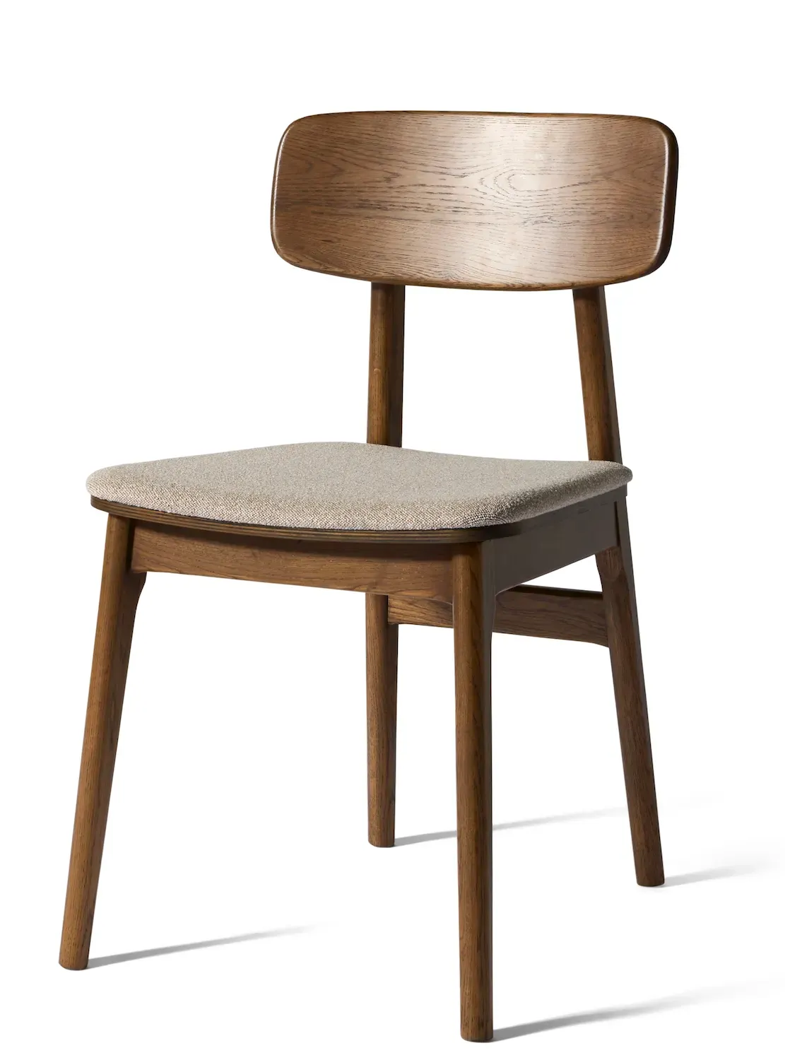 Krzesło dębowe LIVO - piaskowy, dąb wędzony Krzesło dębowe LIVO - piaskowy, dąb wędzony