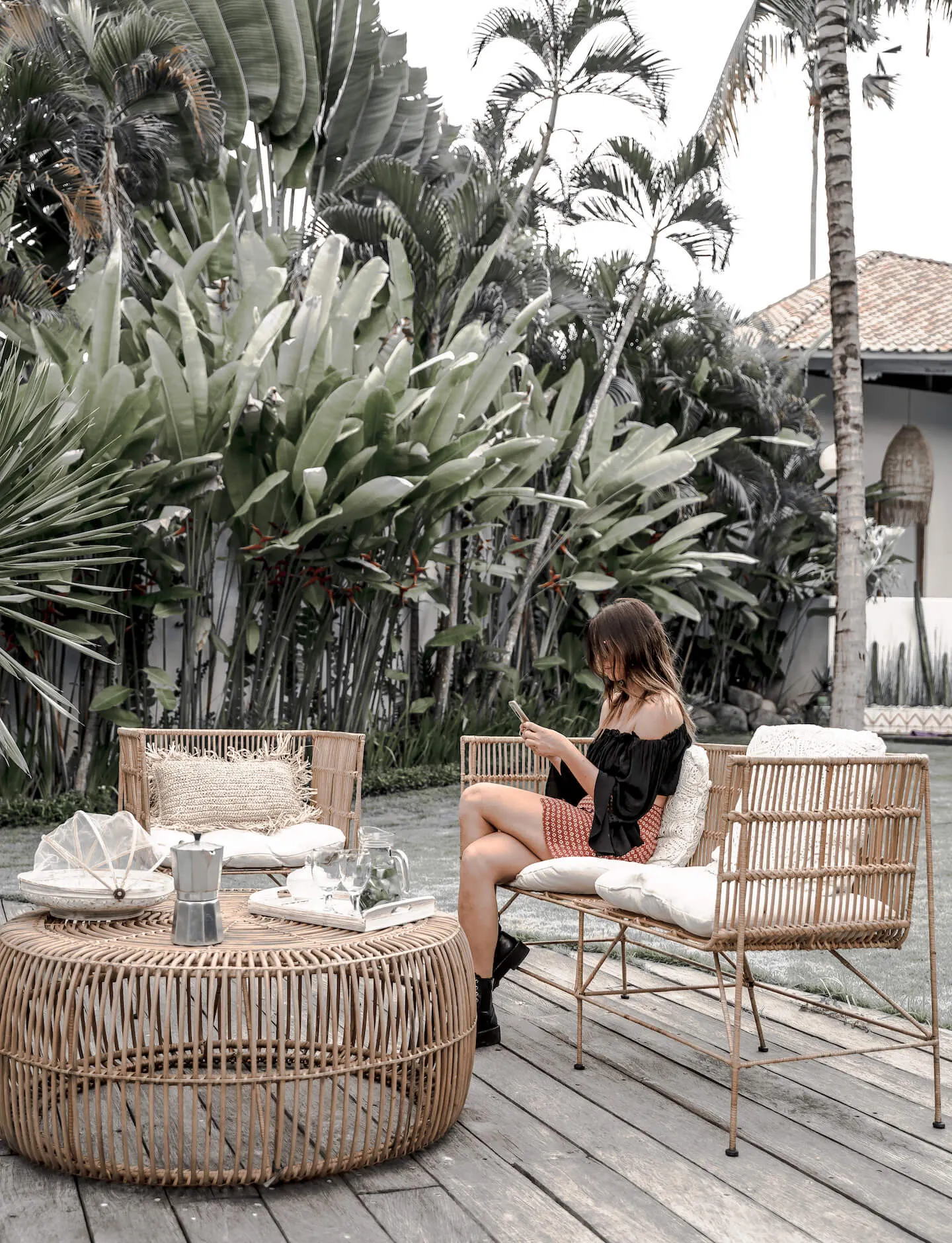 STOLIK RATTANOWY FITO M Naturalny - MMRT001M