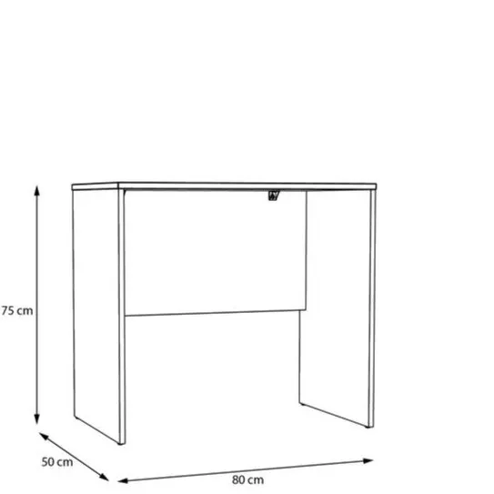 Biurko DUBBERLY minimalistyczne - biały - DBBB111-120