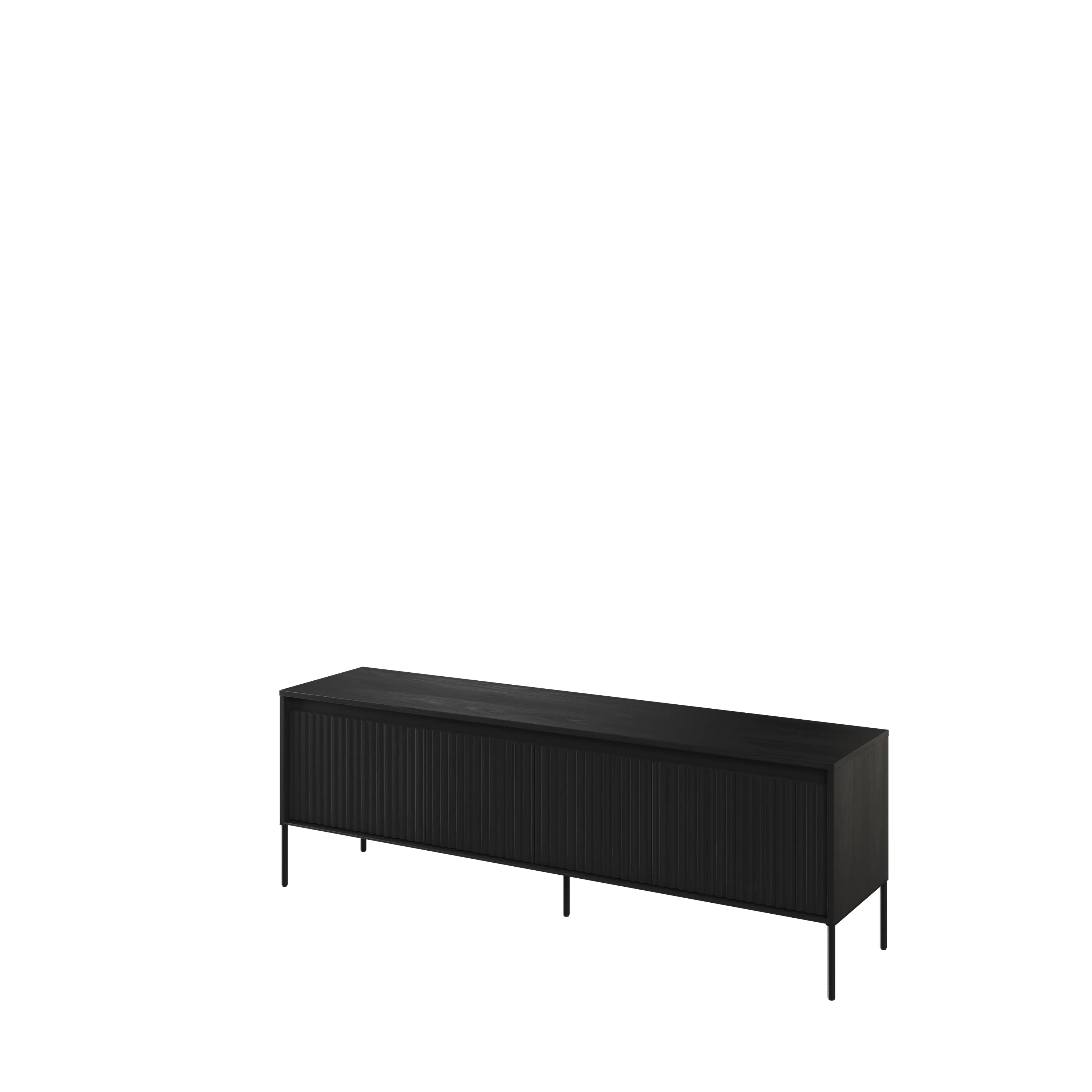 Szafka RTV z oświetleniem TREND TR-05 4D 167cm czarna