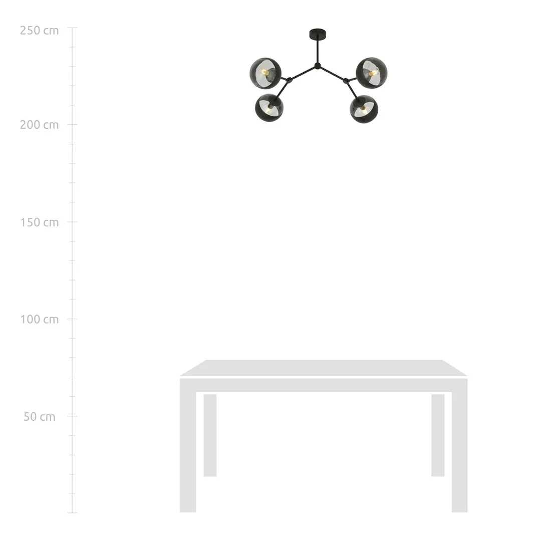 Lampa sufitowa SPACE Czarny 1135/4 - 1135/4