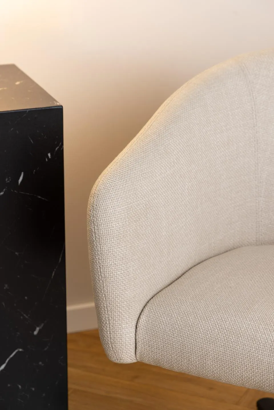 Fotel obrotowy CLARA Beżowy - 0000101836