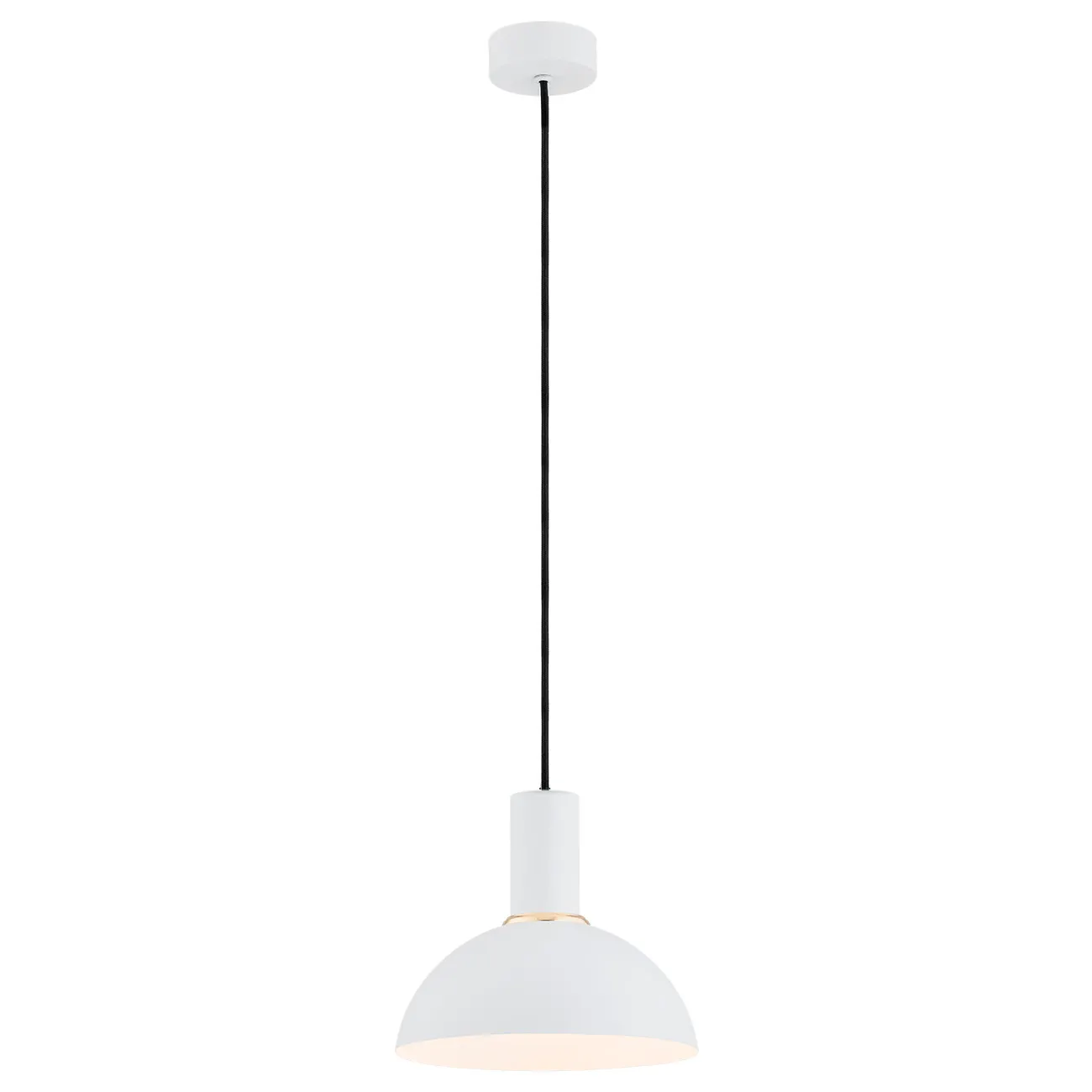 Lampa wisząca SINES biała mosiądz czarny przewód 103x28cm Lampa wisząca SINES biała mosiądz czarny przewód 103x28cm