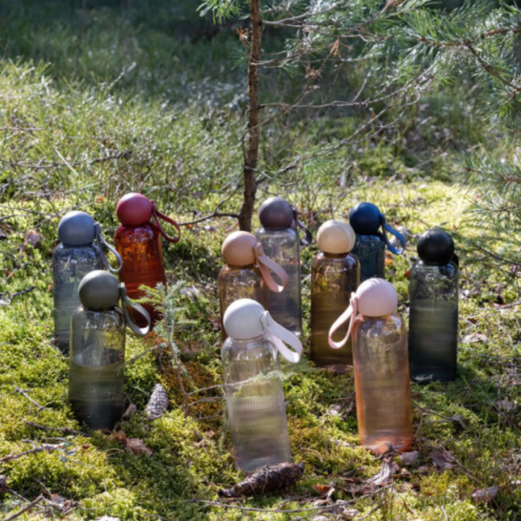 butelka, butelki, szkle, kolekcja, turkusowy