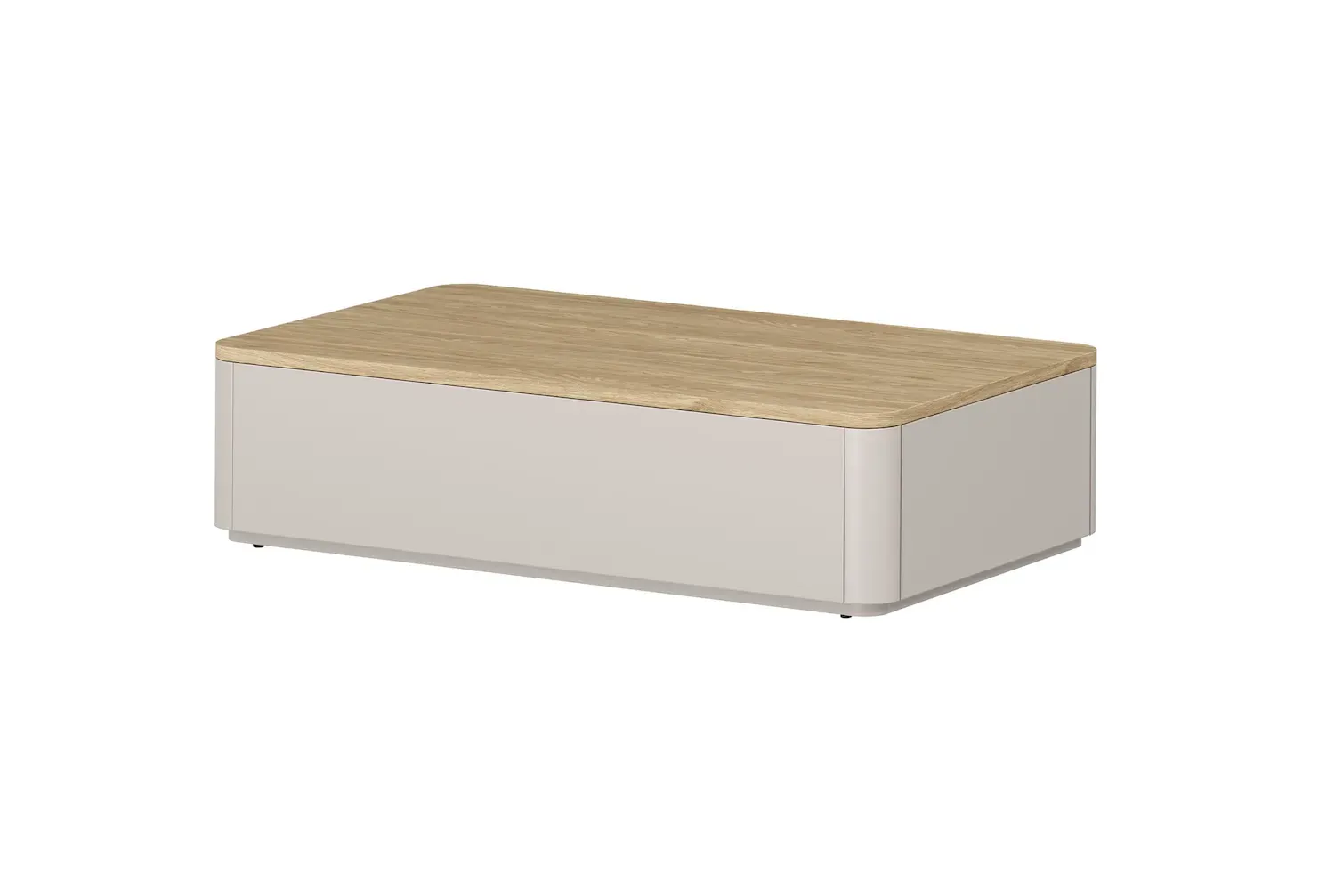 Stolik kawowy z 2 szufladami AMILIO 100 - cashmere dąb olejowany