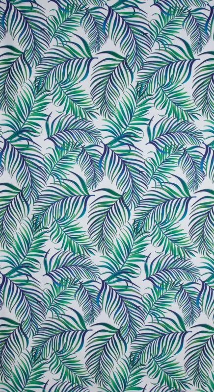 ZASŁONA GOTOWA D91 PALMS 02 140 X 250 CM BIAŁY - EU_434320