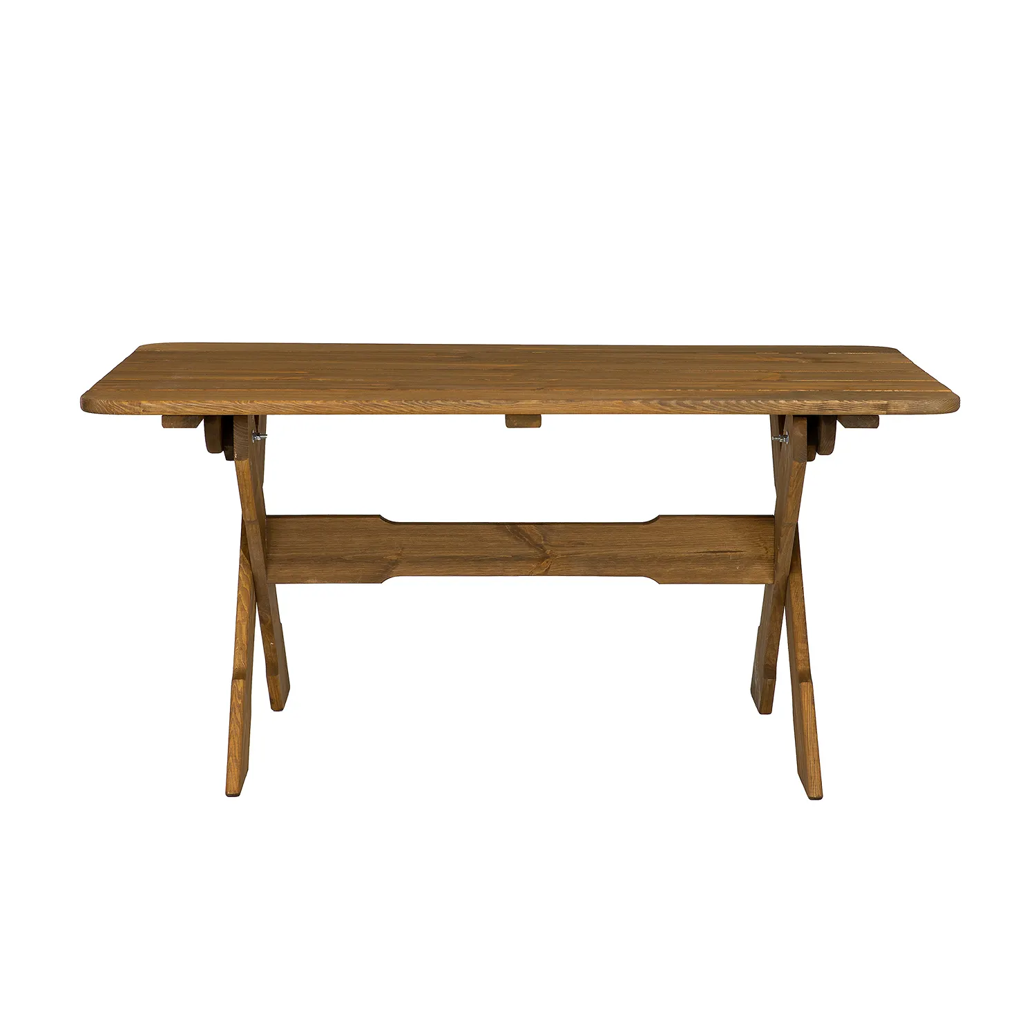 Stół ogrodowy drewniany TOM 75X140 świerk kolor dąb - DR_MO109_STOL_S140